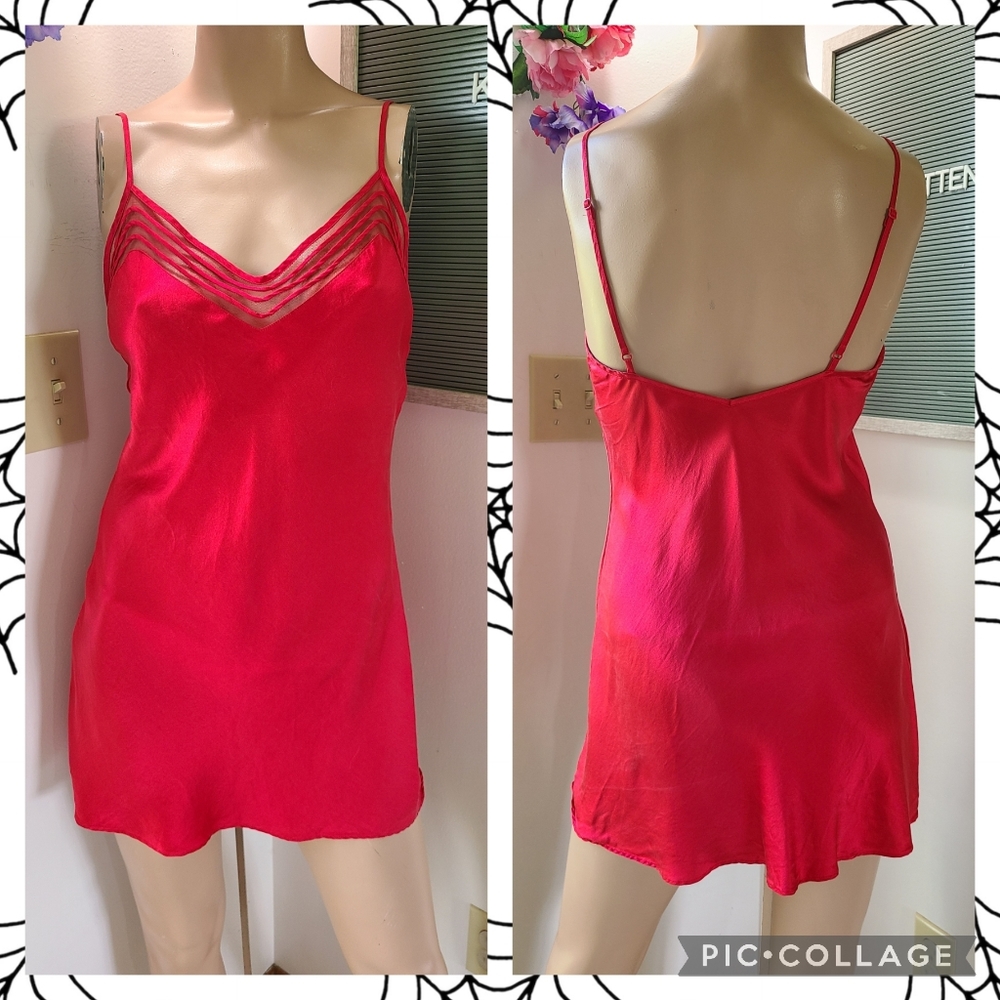 Vtg Y2k Victoria's Secret 100% Silk Slip Dress Size XS ❤️